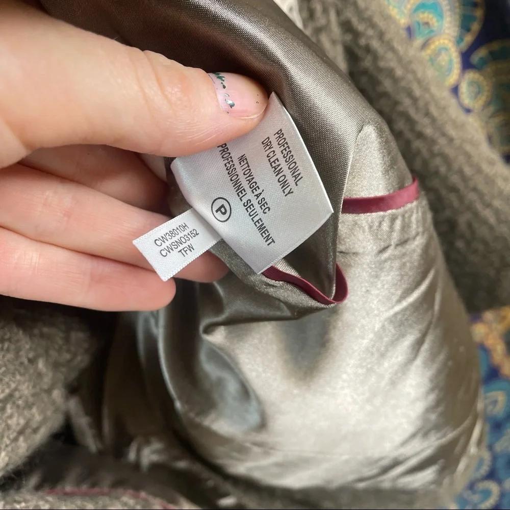 Calvin Klein Wool Blend Trench Coat - Picture 11 of 16